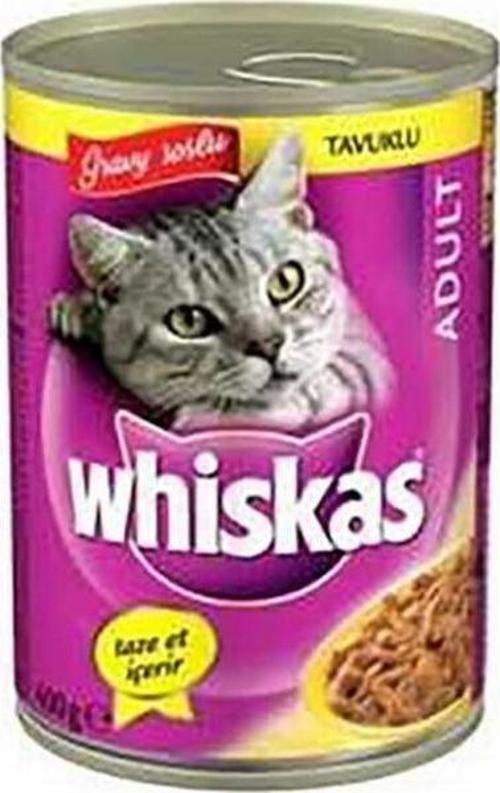 Gravy Soslu Tavuklu Yetişkin Kedi Konservesi 12 Adet 400 Gr