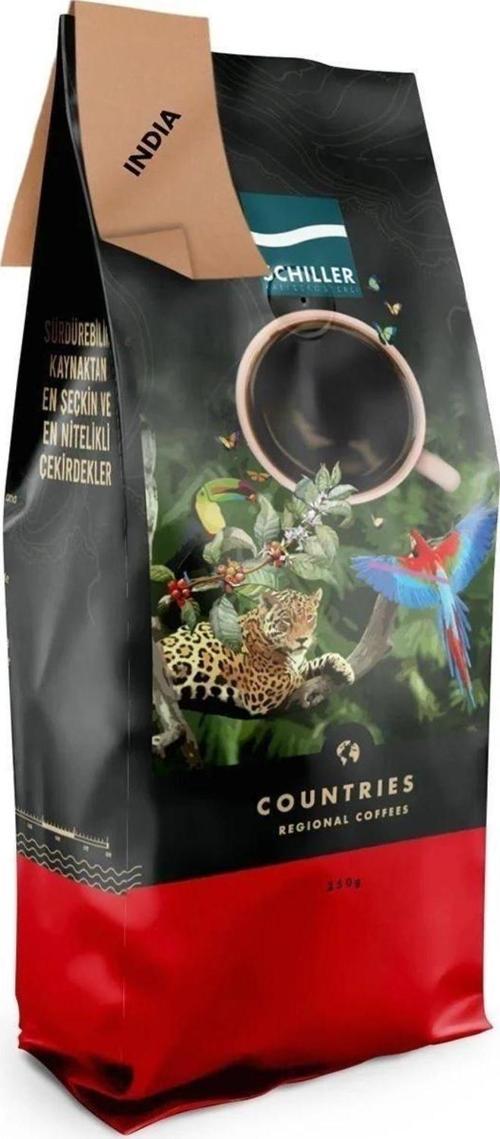 Schiller India Robusta Cherry 250 Gr Çekirdek Kahve