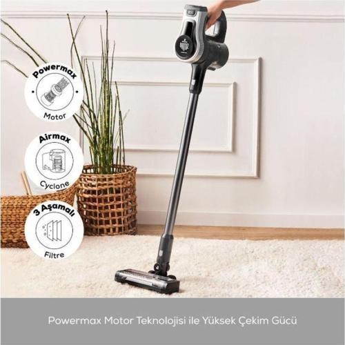 Vantuz Power Force Max 2in1 Silver Şarjlı Dikey Süpürge