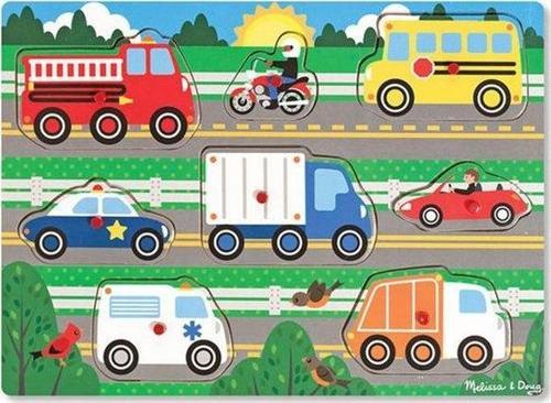 Ahşap Tutmalı Yapboz - Araçlar Yeni