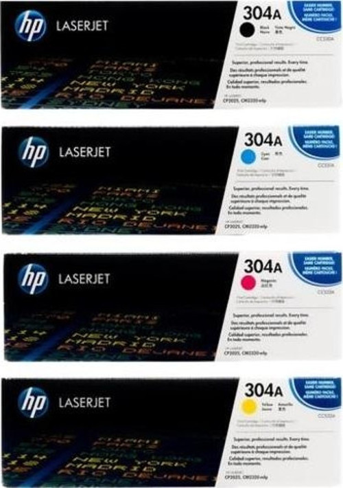 (304A) CC530A/CC531A/CC532A/CC533A Orjinal Toner Takımı