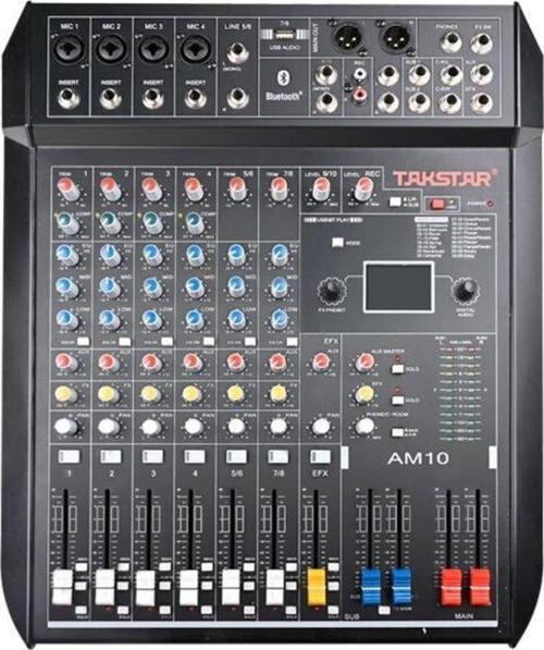 AM10 10 Kanallı Analog Stüdyo Mikseri