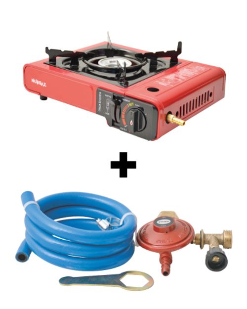 PORTATİF OCAK + HORTUM DEDANTÖR SET