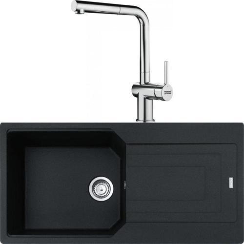 Urban UBG 611-100 Nero Granit Eviye-Active Plus Doccia 2.0 Krom Batarya Seti