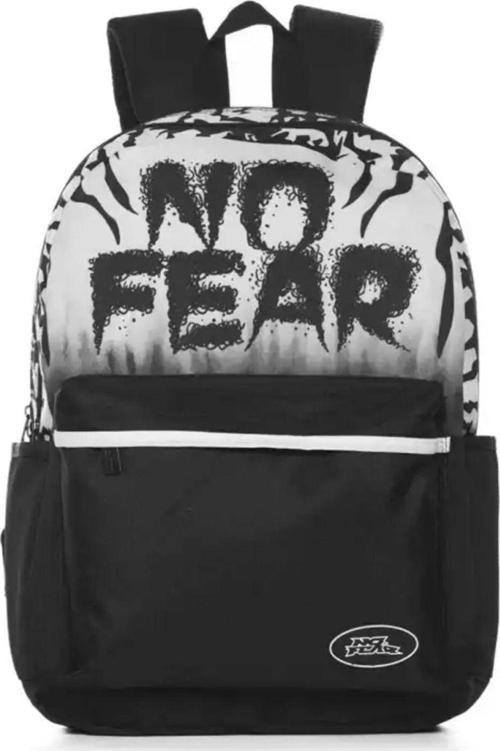 No Fear Çift Bölme Sırt Çantası Siyah 03574