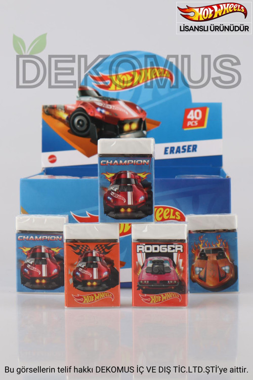 2024 YENİ SEZON LİSANSLI HOT WHEELS TEKLİ SİLGİ