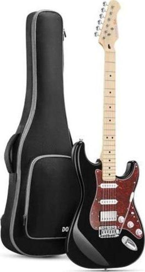 DST-152 Full-Size ST Elektro Gitar (Siyah)