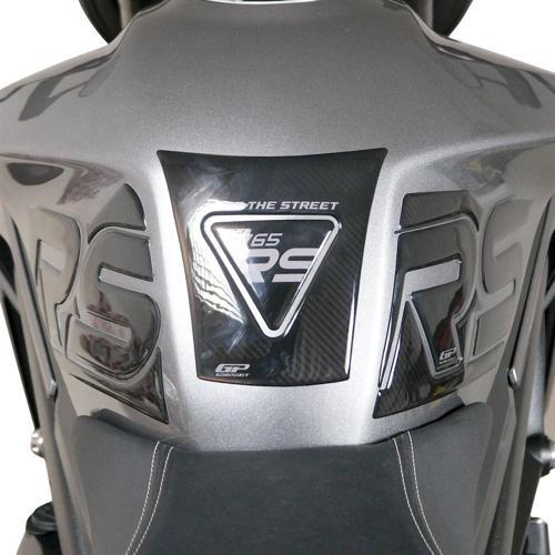 Triumph Street Triple 765 RS 2023-2024 Uyumlu Tank Pad Seti Siyah-Karbon