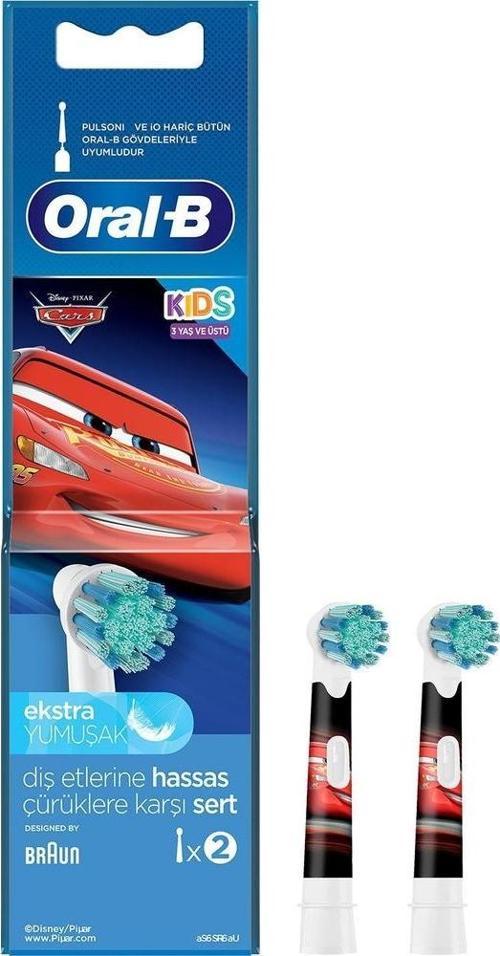 Cars Çocuklar İçin 2'li Diş Fırçası Yedek Başlığı EB10