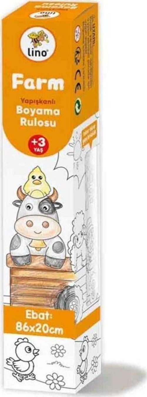 Yapışkanlı Boyama Rulosu Kağıdı 86x20 cm Farm