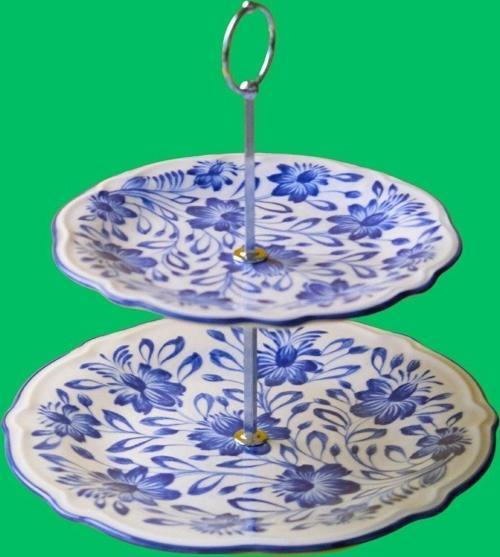 Mess Fulya Porselen Katlı Kurabiyelik Aparatlı ( 21Cm 26Cm )