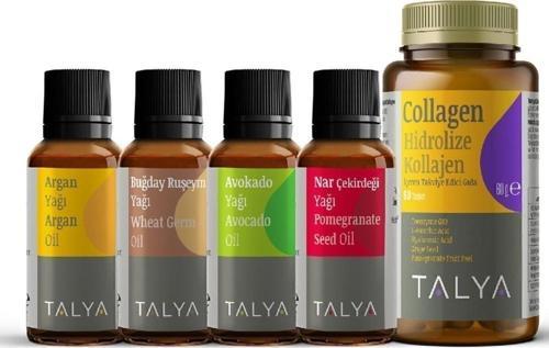 Anti Aging Seti (Argan, Buğday, Avokado, Nar, Buğday, Avokado, Nar Çekirdeği, Hidrolize Kollajen)