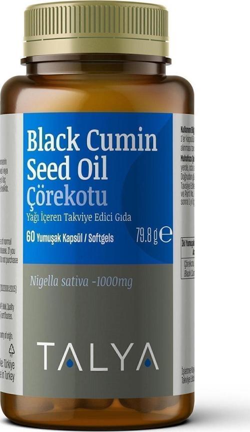 Çörekotu Yağı Içeren Takviye Edici Gıda 60 Yumuşak Kapsül