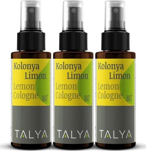 Kolonya Limon , 80°, 80 ml (3'lü Paket)