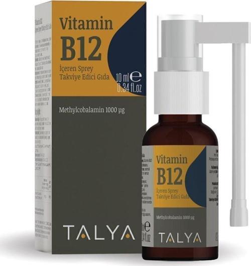 Vitamin B12 İçeren Sprey Takviye Edici Gıda, 10 ml