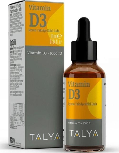 Vitamin D3 Içeren Takviye Edici Gıda Damla 1000 Iu 10 Ml