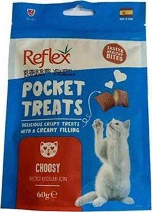 Pocket Treats Choosy Seçici Kediler için Tavuklu Kedi Ödülü 60 Gr