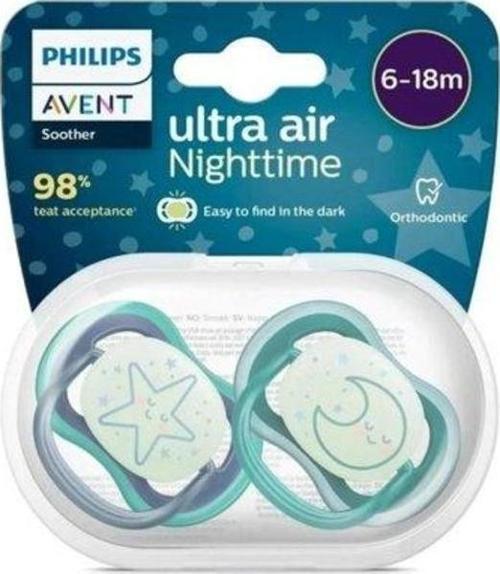 Ultra Air Night Karanlıkta Parlar Gece Emziği 6-18 Ay Erkek