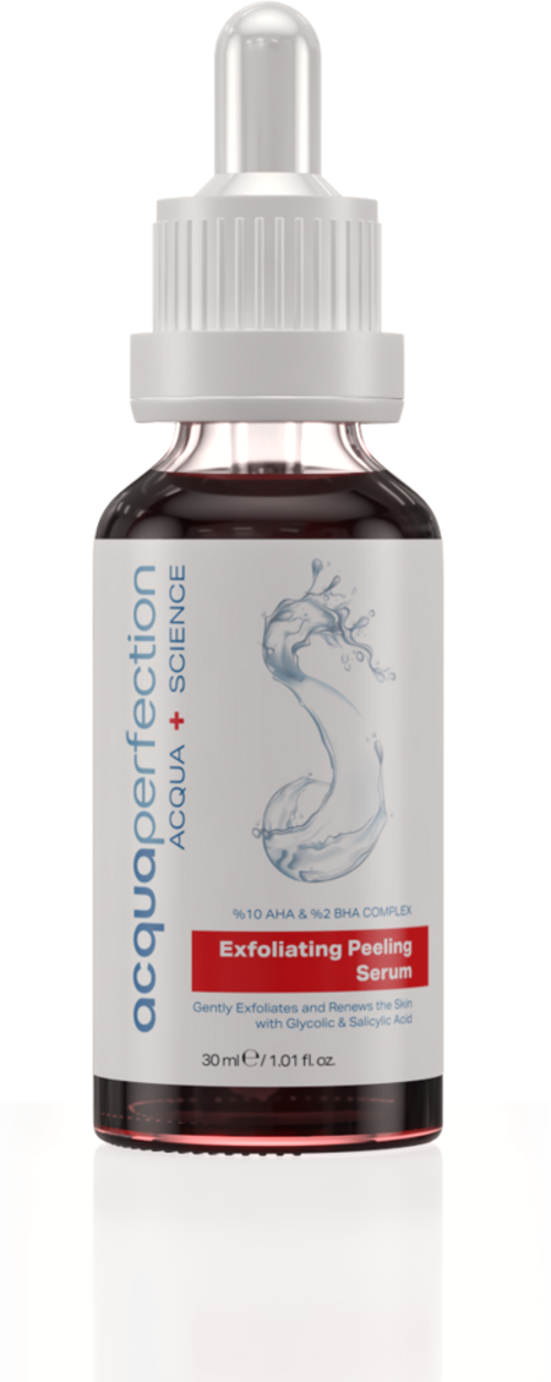 Ölü Hücre Temizleyici ve Pürüzsüzleştirici Kırmızı Exfoliating Peeling Serum 30ml (10% AHA + 2% BHA)