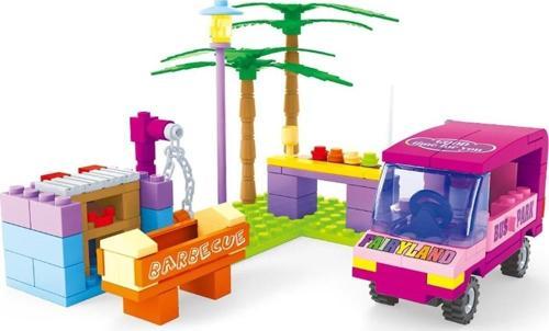 Ausini-Asya Bricks 24414, Fairyland 172 Parça Otobüs ve Barbekü Temalı Lego Seti