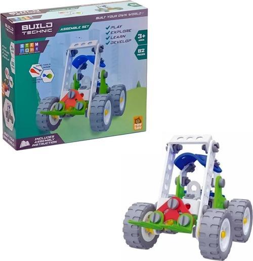 Build Technic Set, 82 Parça Tak-Sök Forklift Block Yapı Seti