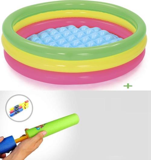 Su Pompalı- Bestway 51104, 3 Boğum Şişme Zemin Havuz-102x25cm