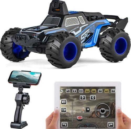 LED Işıklı, 2.4Ghz 1:32 U/K  Mini WiFi FPV Off-Road Araba 480P Kameralı- 20KM/h