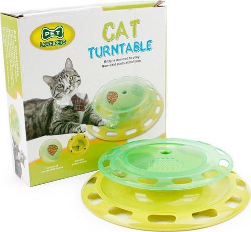 Ödüllü Kedi Mama Kabı - Cat Turntable - Eğlenceli Kedi Oyuncağı