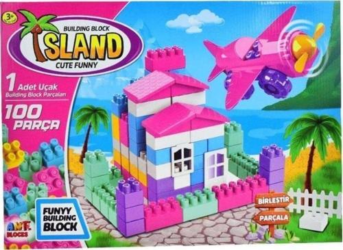 Uçak ve Ev Seti 100 Parça Yapı Blok Set