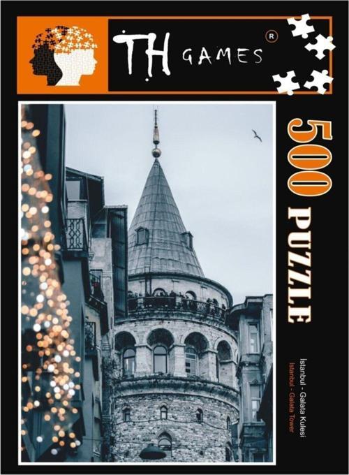 500 Parça Kutulu İstanbul Galata Kulesi Puzzle 48cm x 68cm