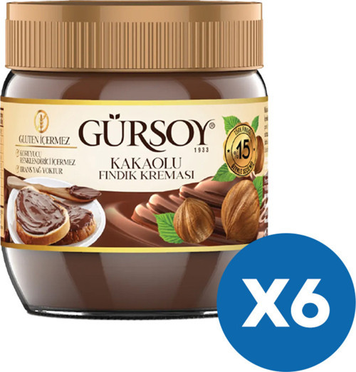 Kakaolu Fındık Kreması 400 g (6'lı Paket)