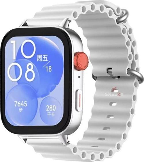 Huawei Watch Fit 3 İle Uyumlu Seaflex Ocean Tokalı Yumuşak Soft Silikon Kordon