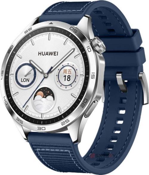 Huawei Watch Gt4 46mm İle Uyumlu 22mm Dikiş Desenli Dokuma Silikon Kordon