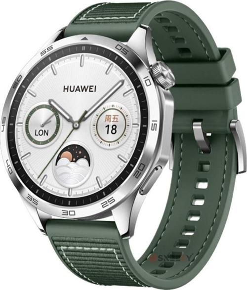 Huawei Watch Gt4 46mm İle Uyumlu 22mm Dikiş Desenli Dokuma Silikon Kordon