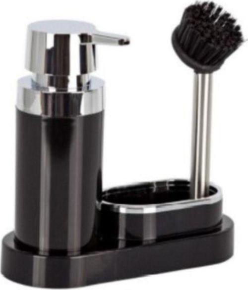 Polen Mutfak Seti Sıvı Sabunluk-fırça(siyah)