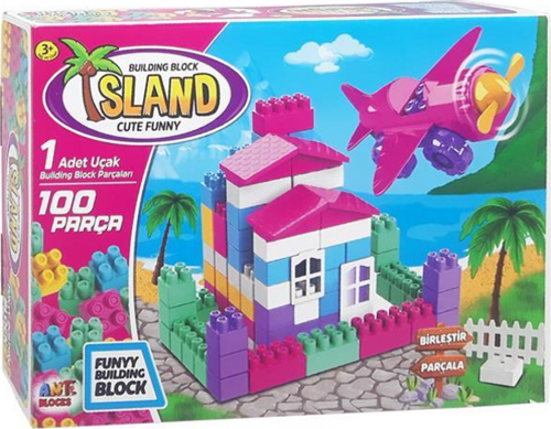 ANT010 Ant Blocks İsland 100 Parça Eğitici Bloklar