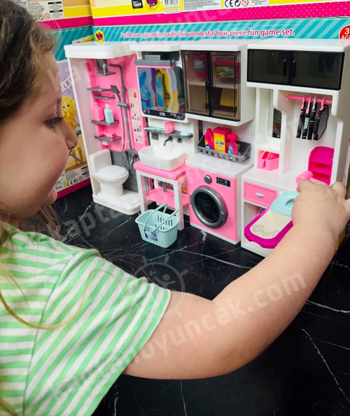 02386 Kutuda 4'lü Yeni banyo Seti