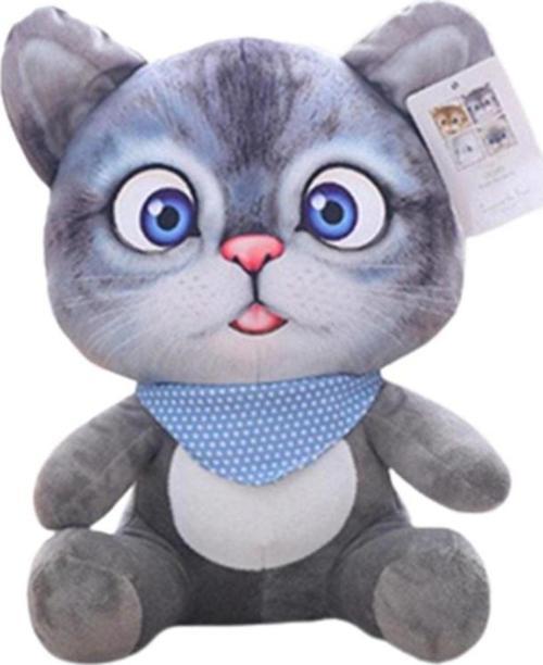 KZL Peluş Kedi 20 cm 91892 Gri