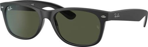 New Wayfarer 0RB2132 646231 Güneş Gözlüğü 58 Ekartman Rubber Black On Black G-15 Green