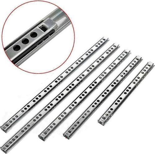 17mm Teleskopik İnce Çekmece Rayı  - 31cm (2 parça set)
