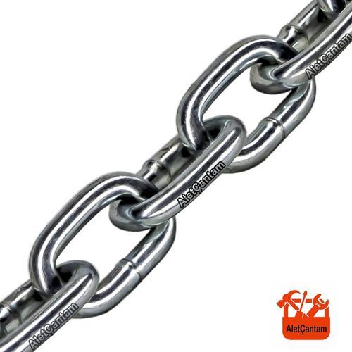 Galvaniz Kaplı Zincir 8 MM x 1 M