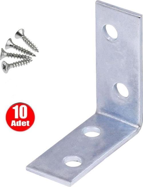 Mobilya Dolap Köşe L Gönye 15x35x35 Bağlantı - 10 Adet