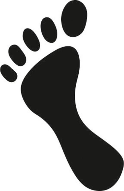 AYAK İZİ FOLYO STİCKER 90 cm uzunluk