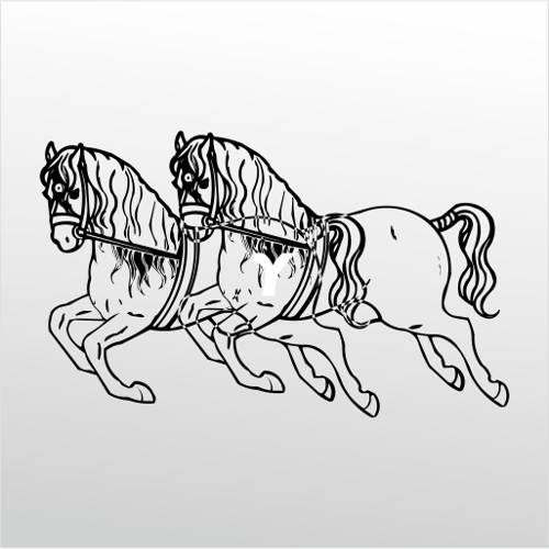 Folyo Sticker Atlar 40cm Uzunluk