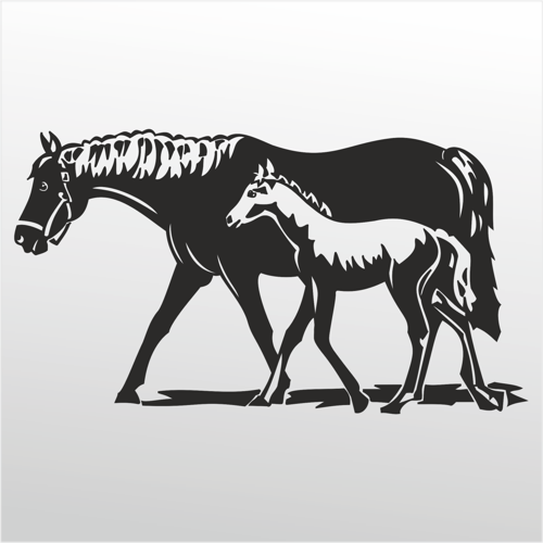 Folyo Sticker At Ve Tay 70cm Uzunluk