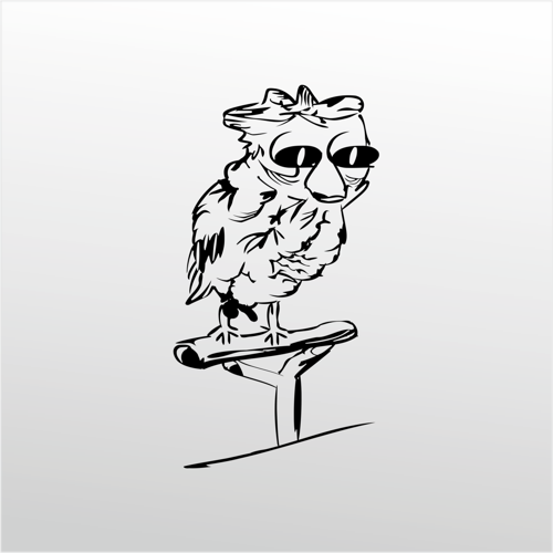 Folyo Sticker Baykuş 100cm Uzunluk