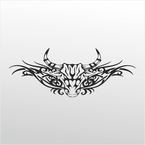 Folyo Sticker Boğa Deseni 90 cm uzunluk