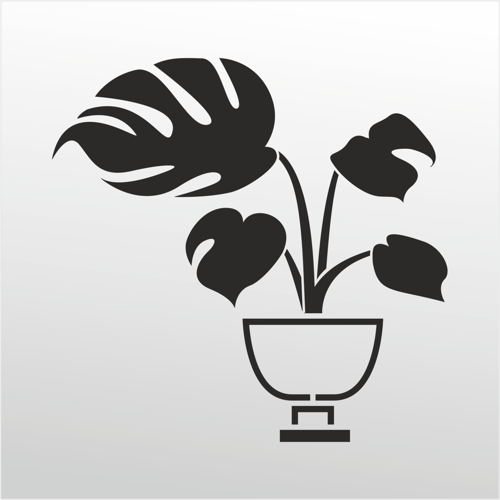 Folyo Sticker Çiçek 70cm Uzunluk