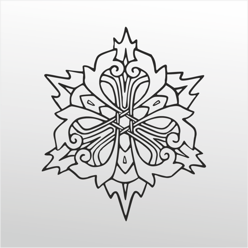 Folyo Sticker Çiçek Deseni 100cm Uzunluk