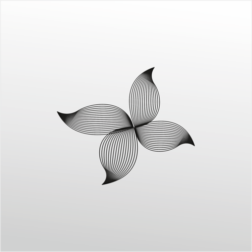 Folyo Sticker Çiçek Deseni 130cm Uzunluk